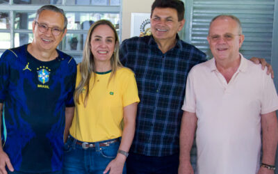 Simão Dias: Eduardo Amorim é recebido por Priscila Felizola e Belivaldo Chagas